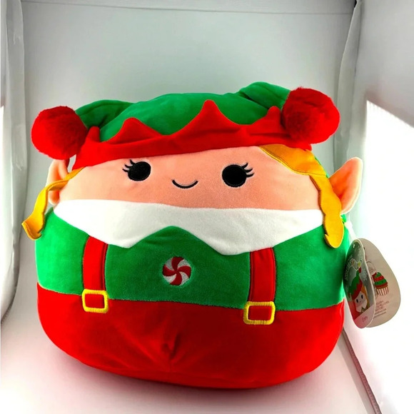 KELLYTOY Squishmallow 12” Emmy the elf christmas/holiday stuffed toy plush - Picture 3 of 8